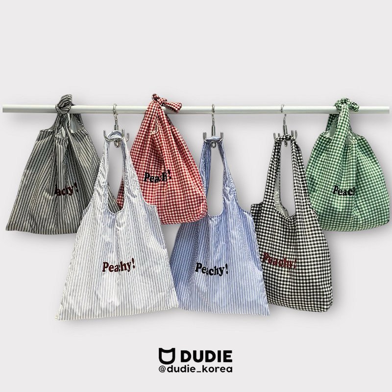 Dudie - Korean Children Fashion - #toddlerclothing - Peach Eco Bag