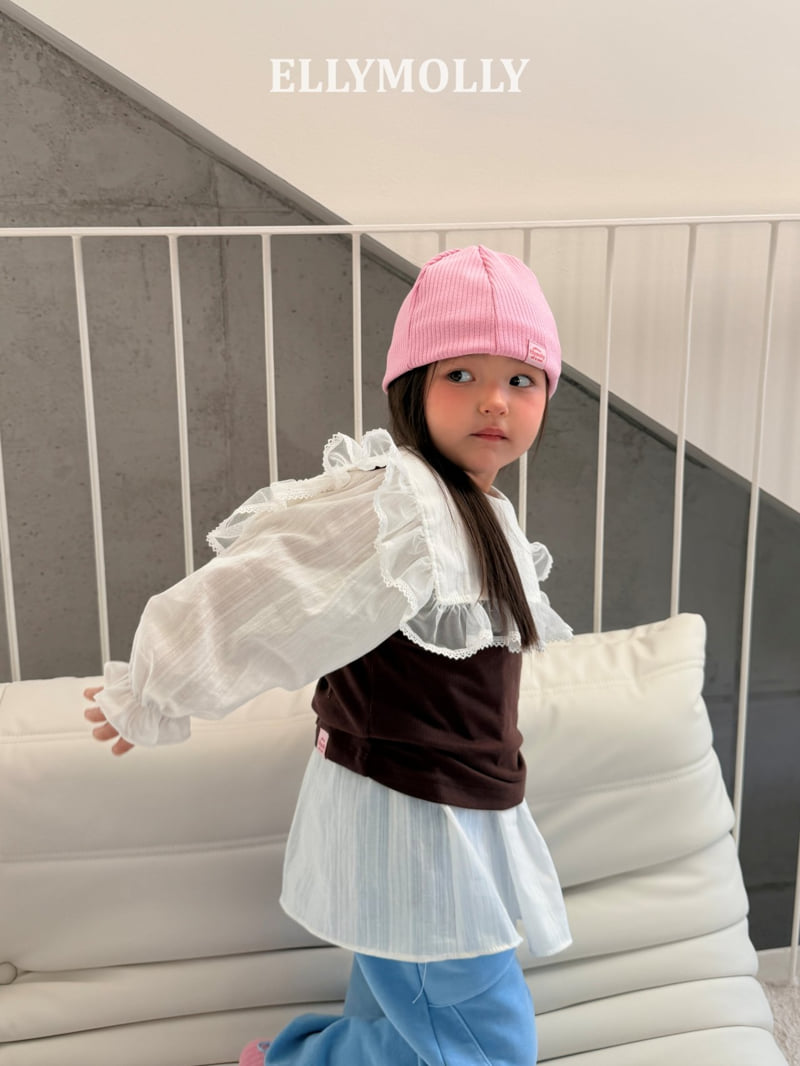Ellymolly - Korean Children Fashion - #Kfashion4kids - Slime Layered Sleeveless Top - 11