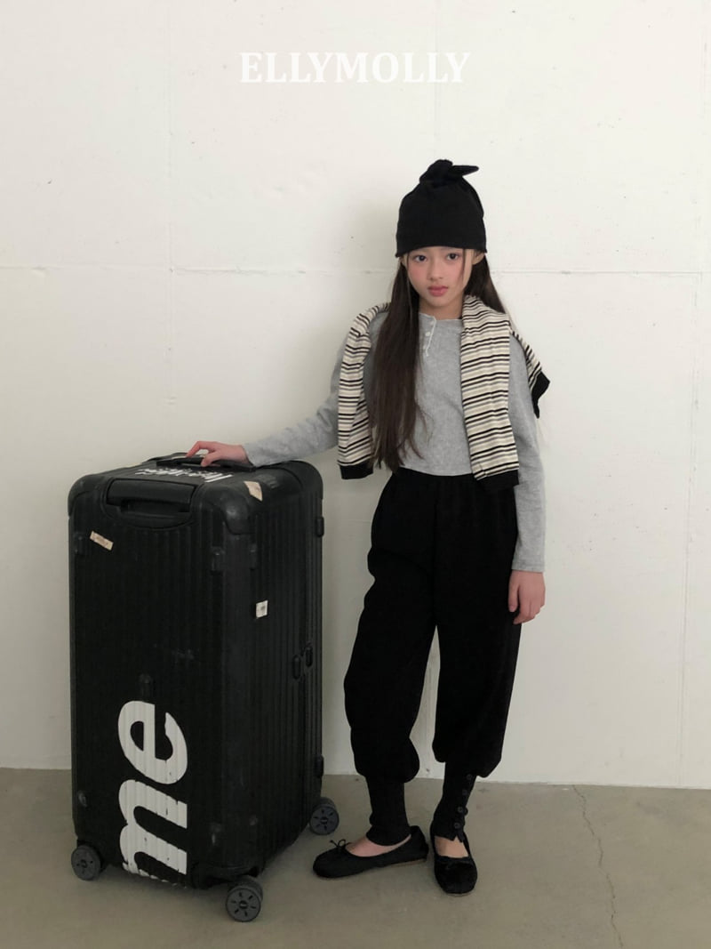 Ellymolly - Korean Children Fashion - #Kfashion4kids - Button Rib Pants - 12