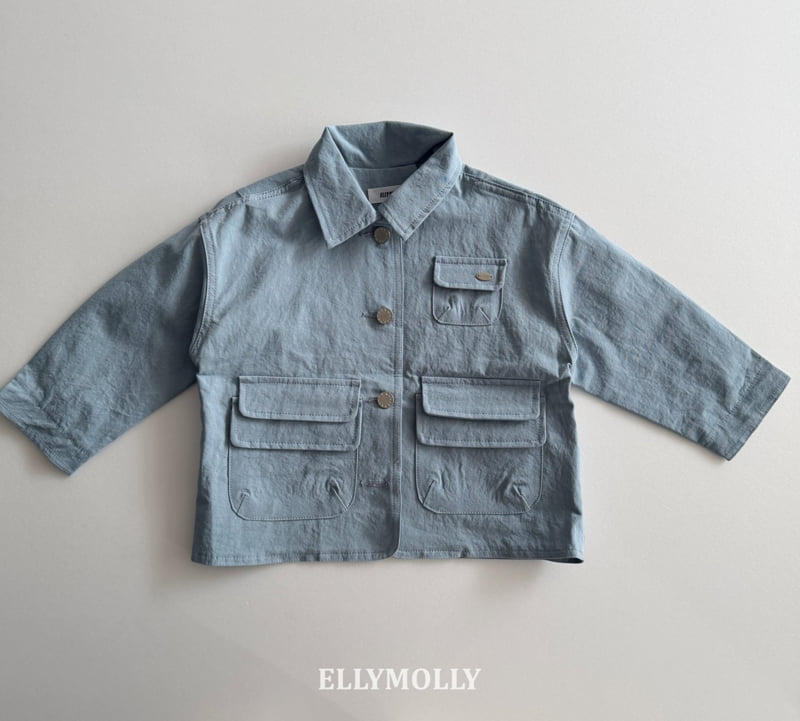 Ellymolly - Korean Children Fashion - #kidzfashiontrend - Sand Walk Symbol Jacket - 4