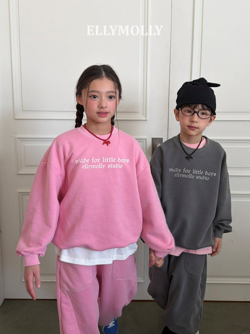 Ellymolly - Korean Children Fashion - #Kfashion4kids - Hearts Dye Sweatshirt - 8