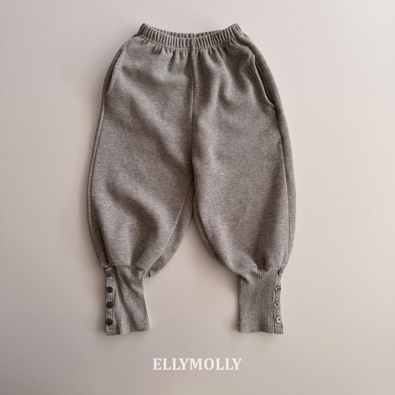 Ellymolly - Korean Children Fashion - #childofig - Button Rib Pants - 4
