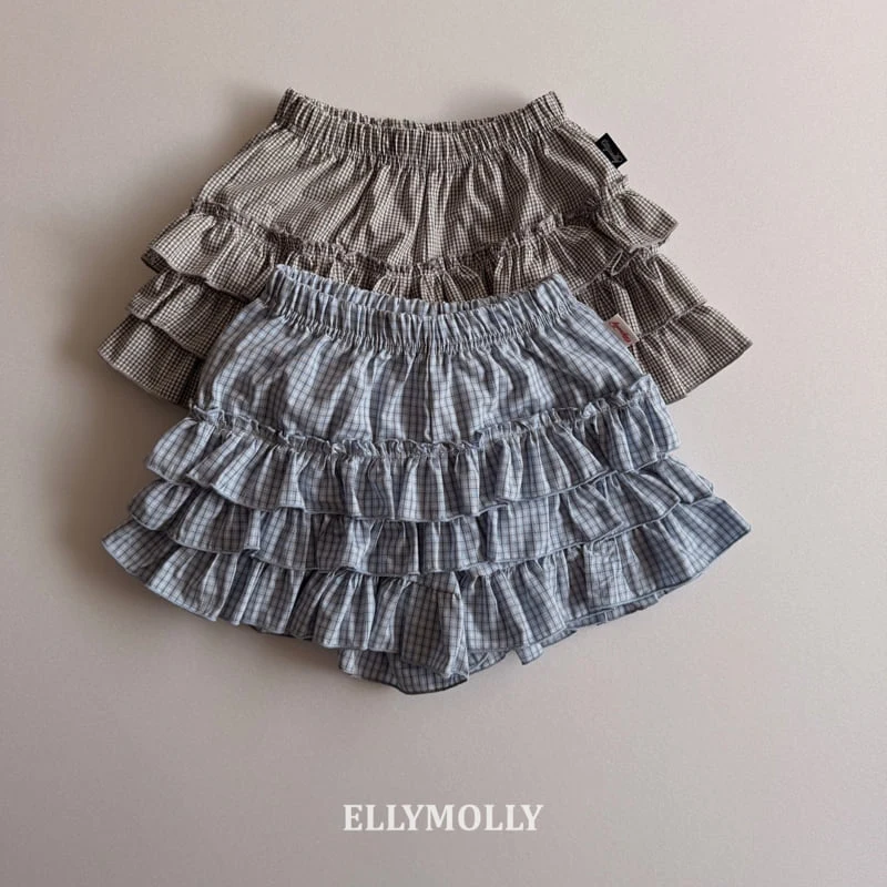 Ellymolly - Korean Children Fashion - #childofig - Lulu Check Tiered Pants