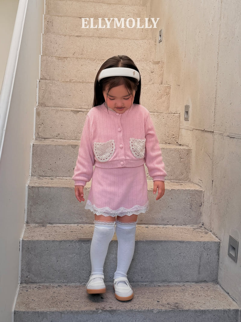 Ellymolly - Korean Children Fashion - #childofig - Emilia Eyelet Skirt - 11