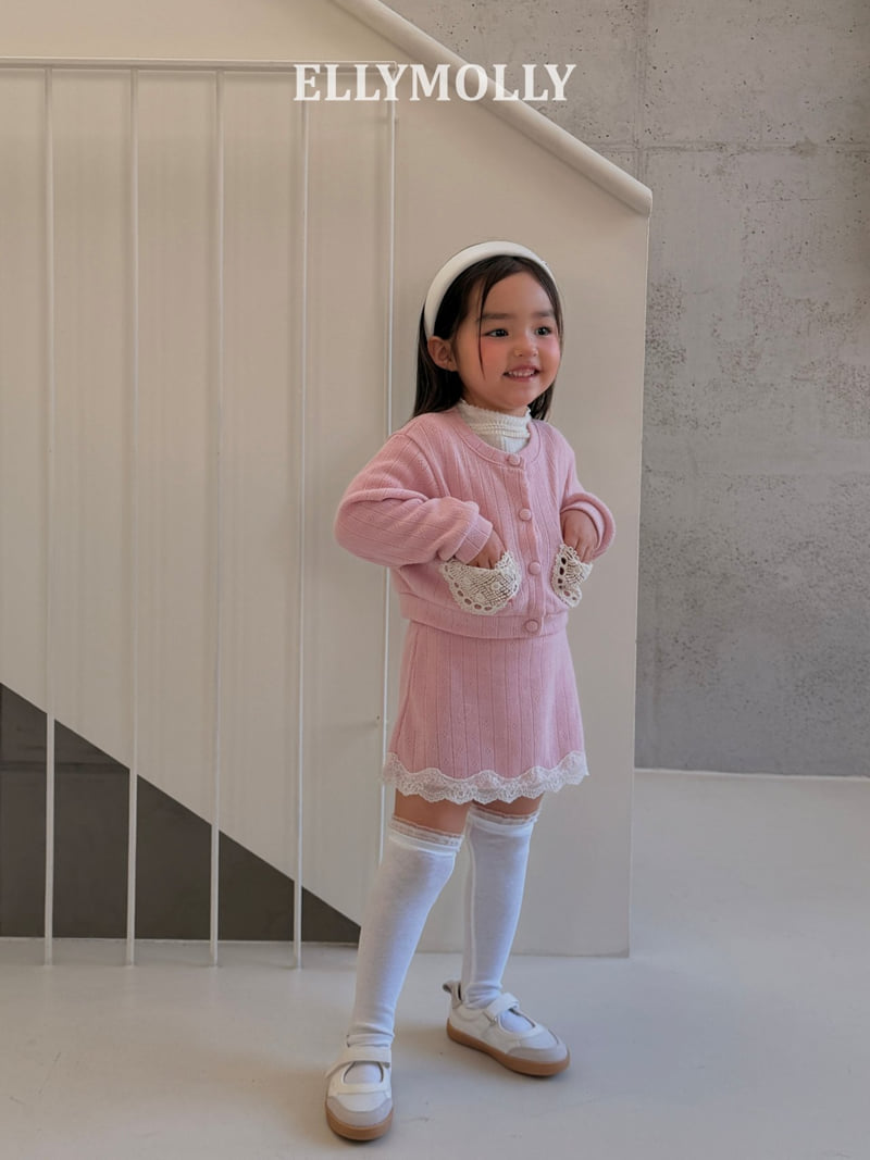 Ellymolly - Korean Children Fashion - #childofig - Emilia Eyelet Skirt - 12