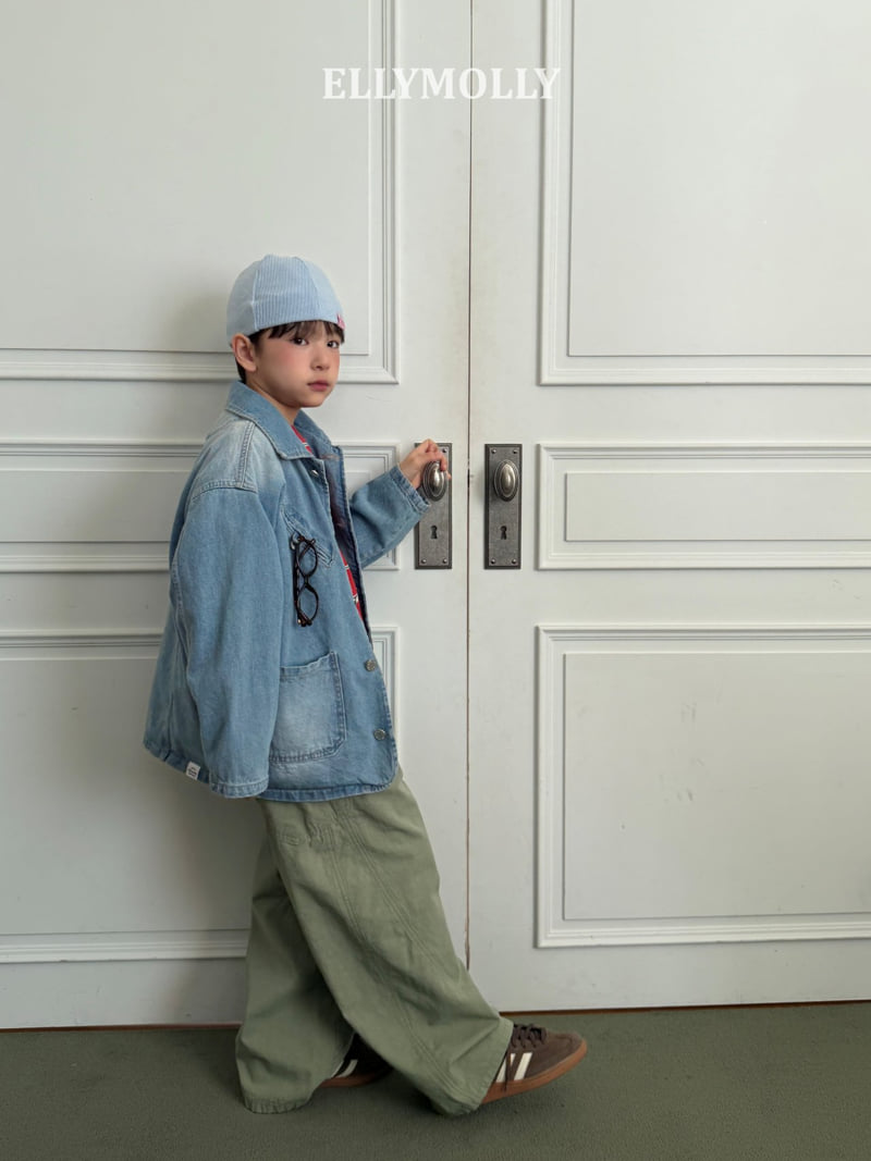 Ellymolly - Korean Children Fashion - #childofig - Denim Breeze Jacket (Kids) - 11