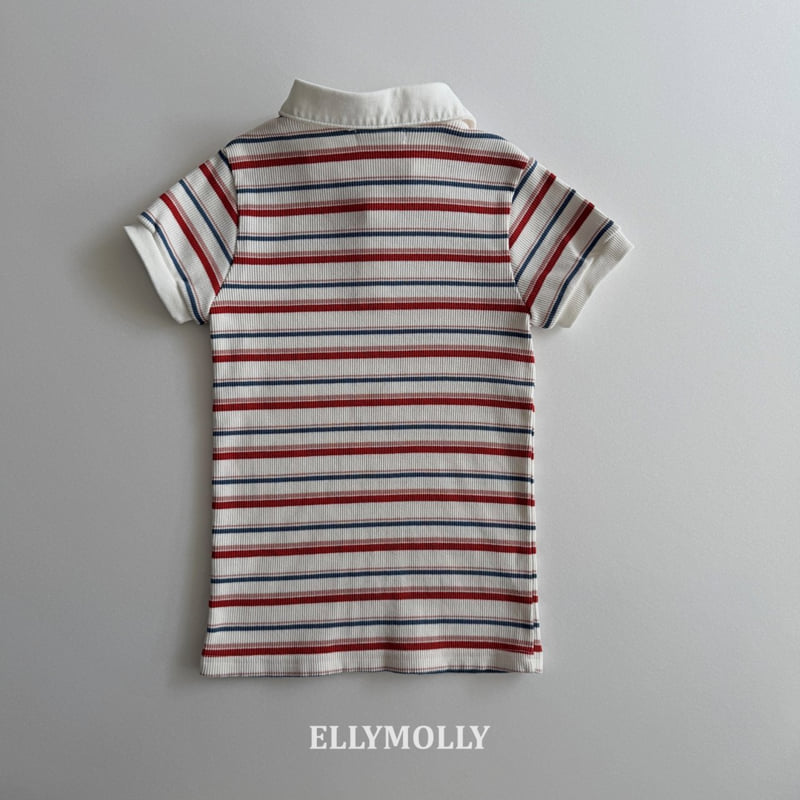 Ellymolly - Korean Children Fashion - #childofig - Picnic Collar One-piece - 5