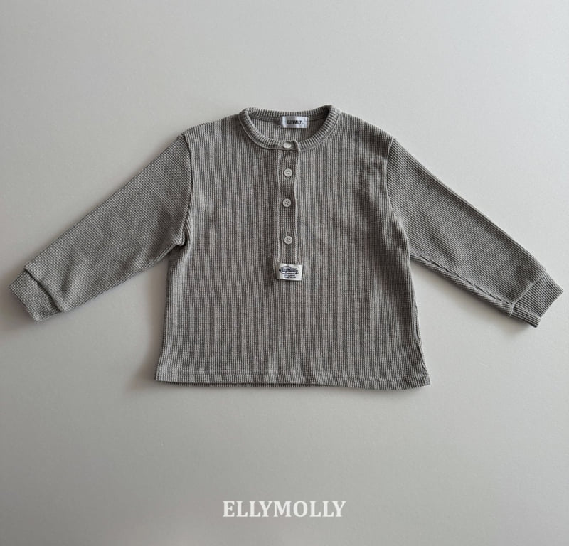 Ellymolly - Korean Children Fashion - #childofig - Maple Henley Neck Tee - 5