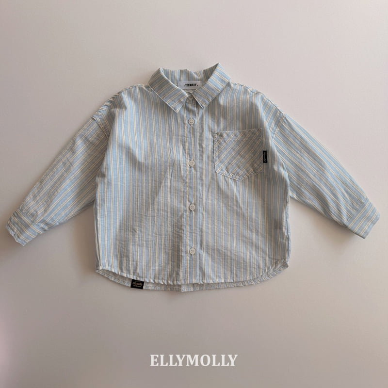 Ellymolly - Korean Children Fashion - #childofig - Clear Stripe Shirt - 5