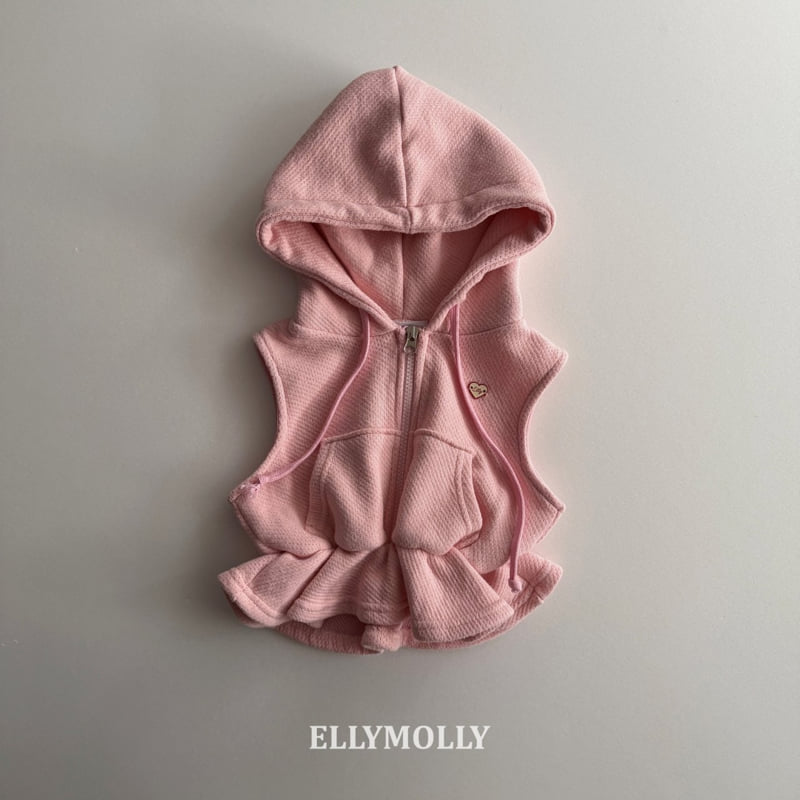 Ellymolly - Korean Children Fashion - #childofig - Flare Hood Vest - 3