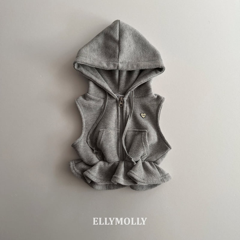 Ellymolly - Korean Children Fashion - #childofig - Flare Hood Vest - 4