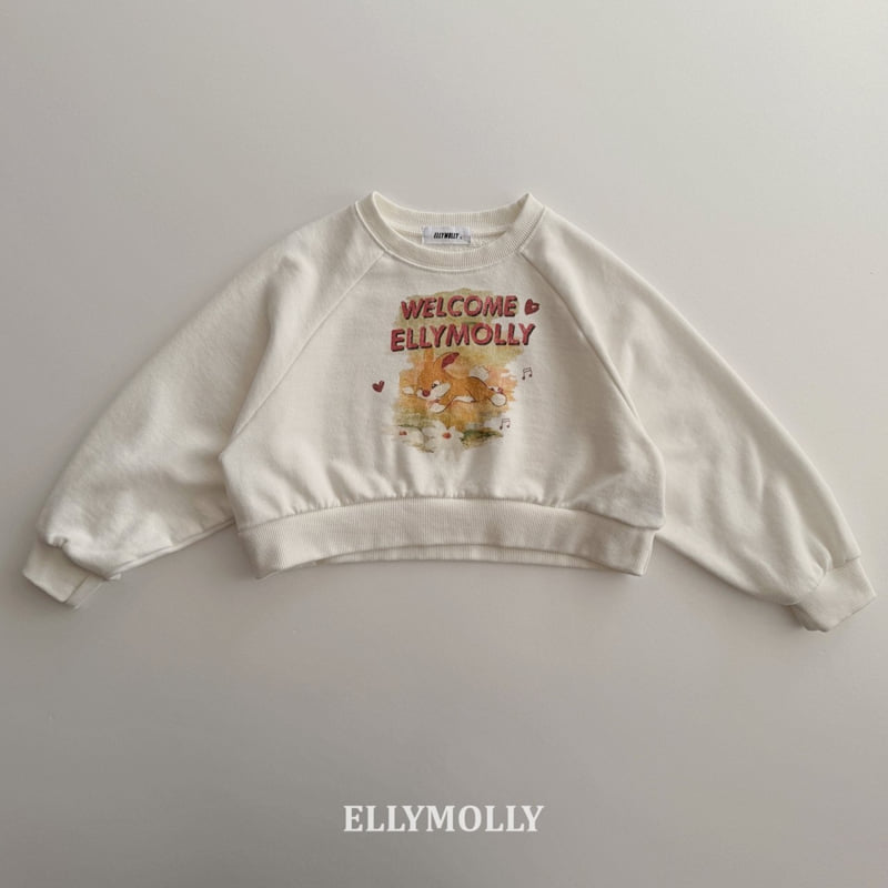 Ellymolly - Korean Children Fashion - #childrensboutique - Welcome Rabbit Sweatshirt - 3