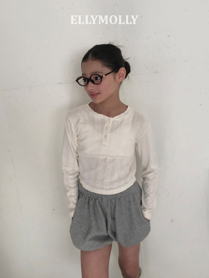 Ellymolly - Korean Children Fashion - #childrensboutique - Pin Eyelet Top - 7