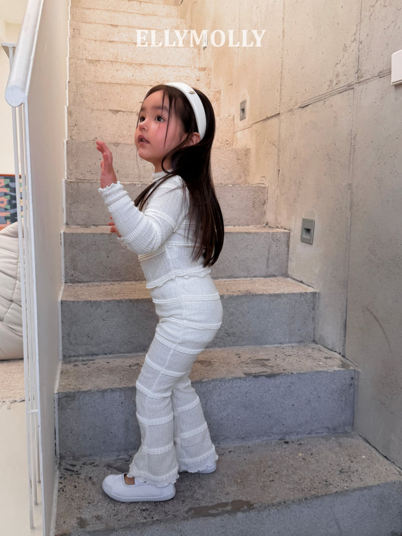 Ellymolly - Korean Children Fashion - #childrensboutique - Sunny Lace Bootcut Pants - 9