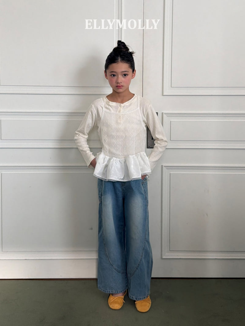 Ellymolly - Korean Children Fashion - #childrensboutique - Pigment Curve Pants - 9