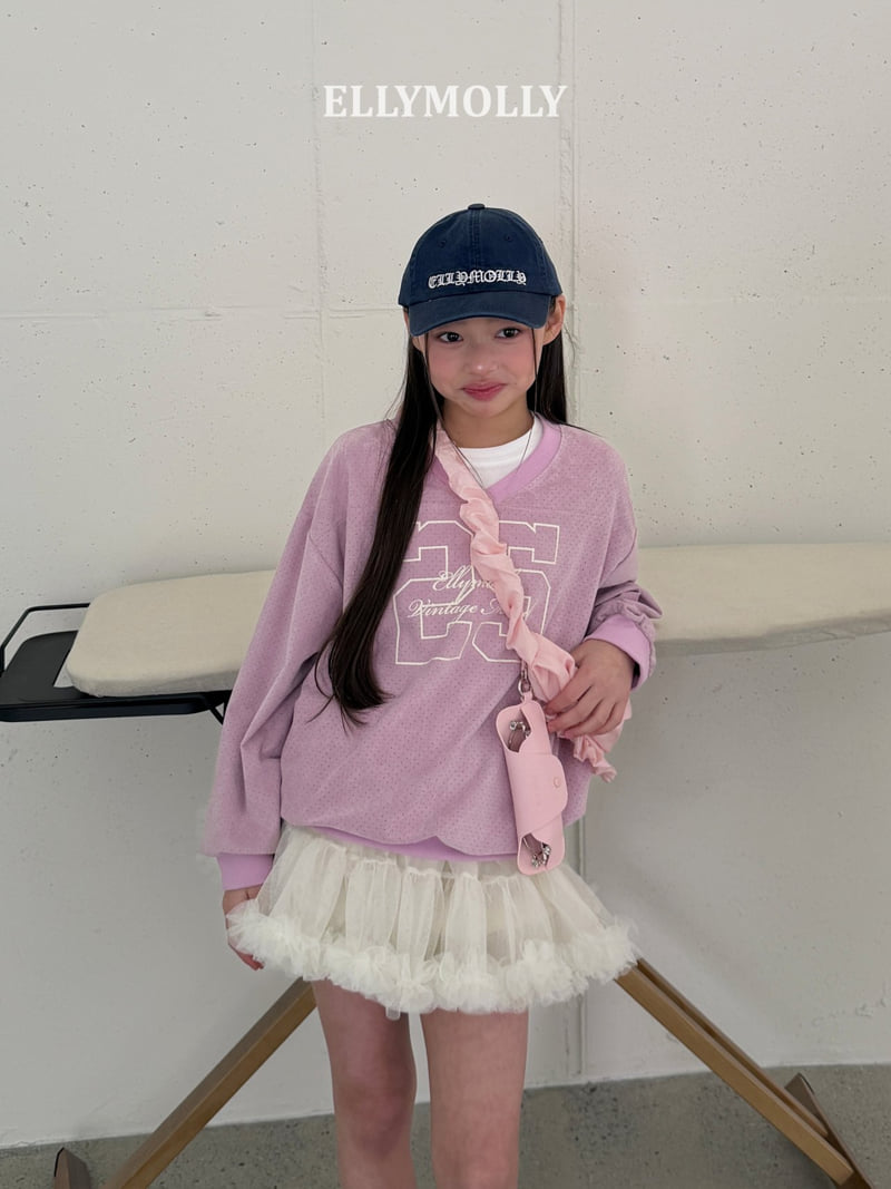 Ellymolly - Korean Children Fashion - #childrensboutique - Suede Punching Sweatshirt - 7