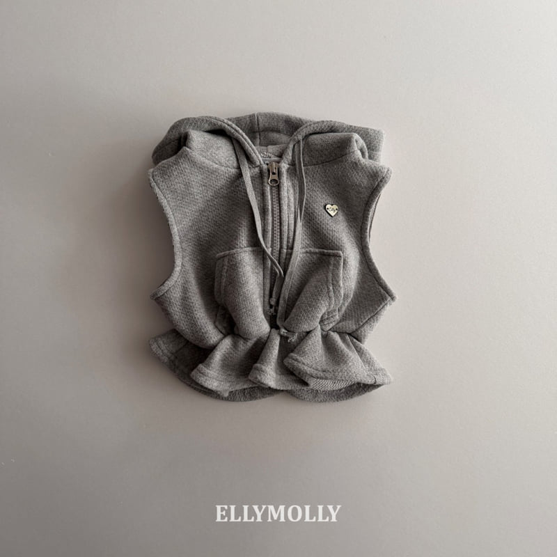 Ellymolly - Korean Children Fashion - #childrensboutique - Flare Hood Vest - 5