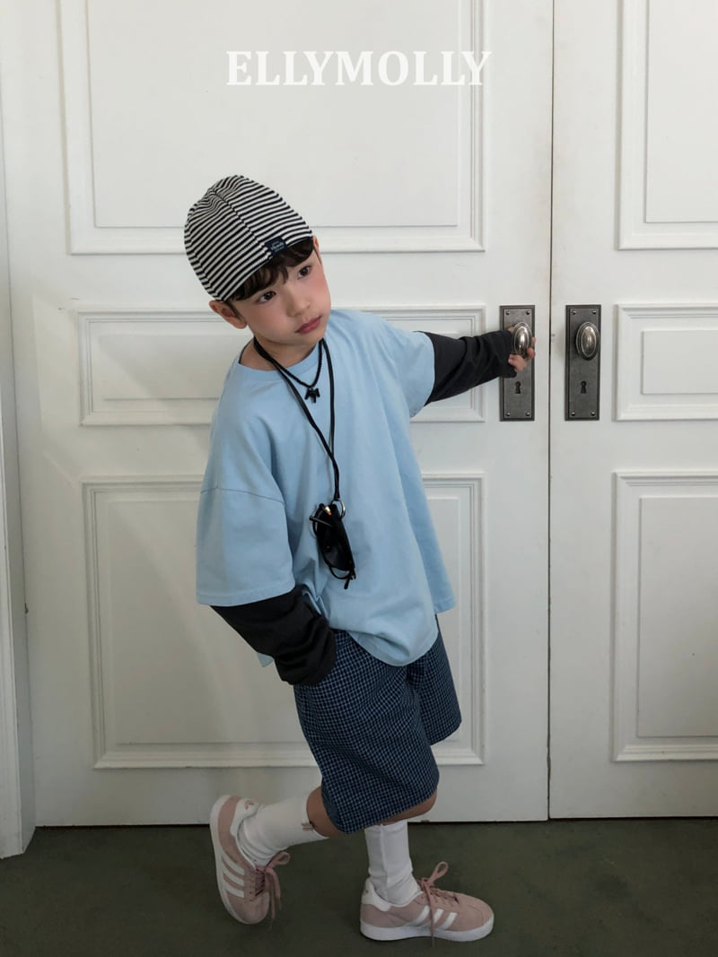 Ellymolly - Korean Children Fashion - #designkidswear - Day Fit Check Shorts - 8