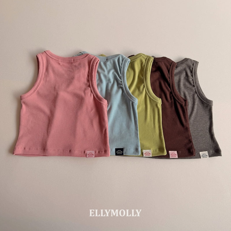 Ellymolly - Korean Children Fashion - #designkidswear - Slime Layered Sleeveless Top - 5