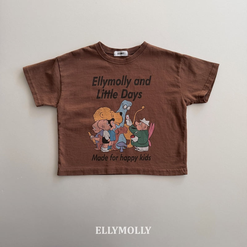 Ellymolly - Korean Children Fashion - #designkidswear - Happy Crew Boxy Tee - 3