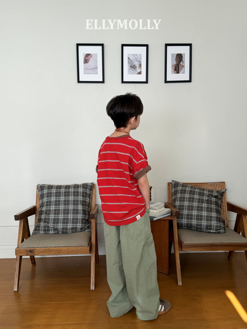 Ellymolly - Korean Children Fashion - #designkidswear - Pigment Curve Pants - 10