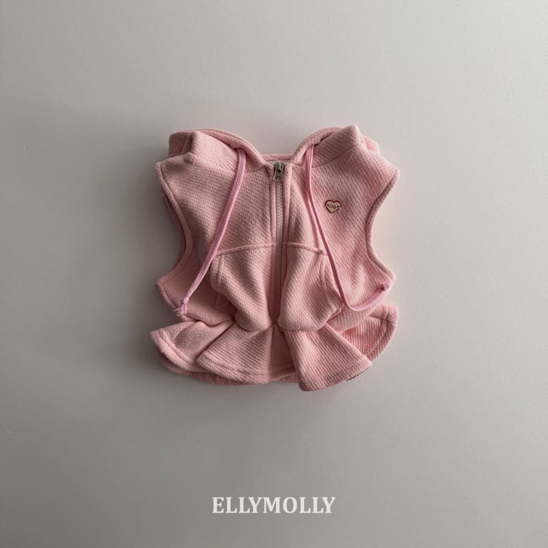 Ellymolly - Korean Children Fashion - #designkidswear - Flare Hood Vest - 6