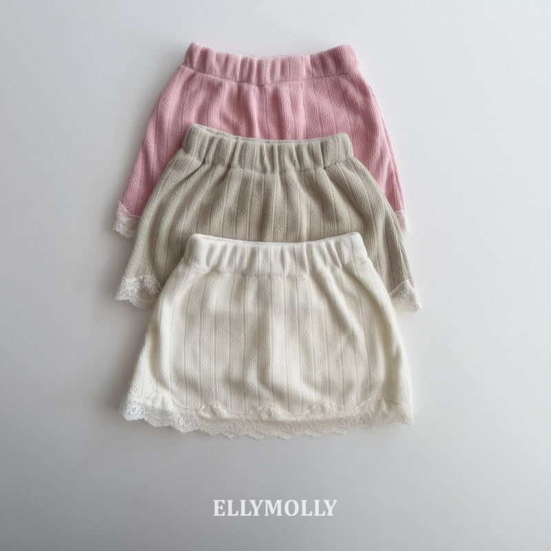 Ellymolly - Korean Children Fashion - #discoveringself - Emilia Eyelet Skirt