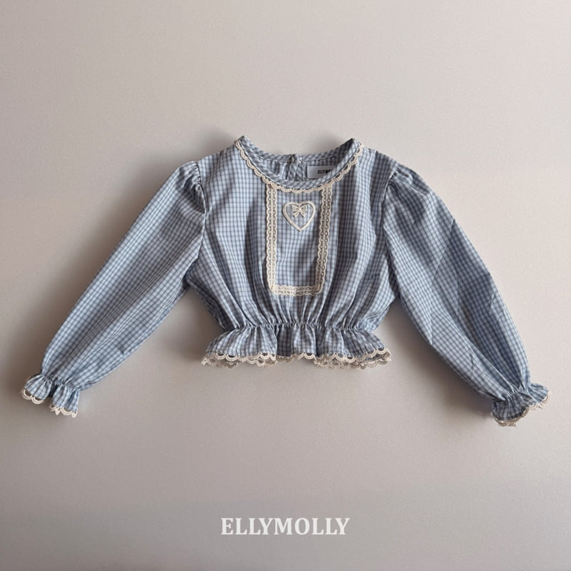 Ellymolly - Korean Children Fashion - #designkidswear - Lulu Check Blouse - 4