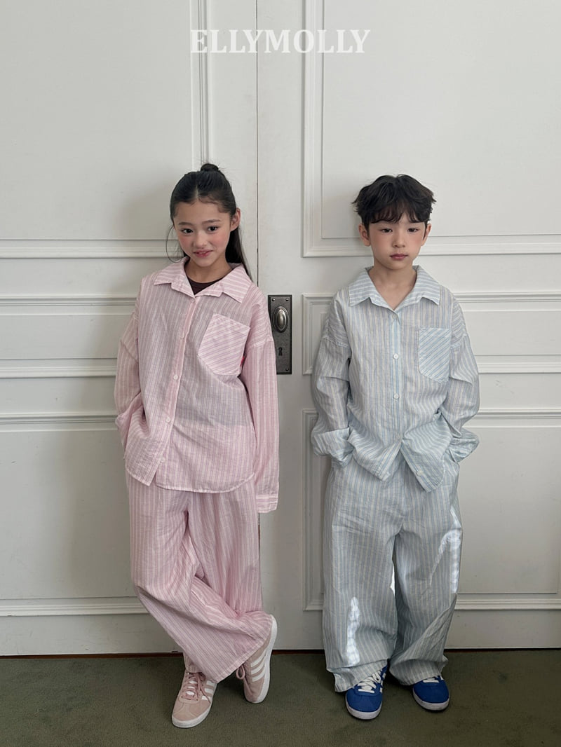 Ellymolly - Korean Children Fashion - #discoveringself - Clear Stripe Shirt - 8