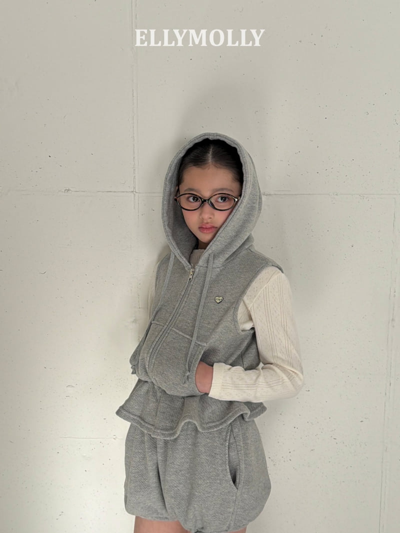 Ellymolly - Korean Children Fashion - #discoveringself - Flare Hood Vest - 7