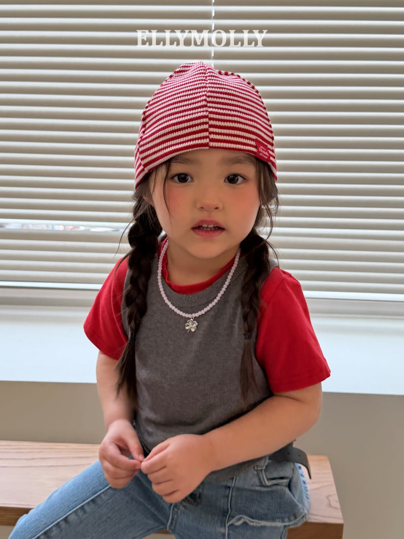 Ellymolly - Korean Children Fashion - #fashionkids - Slime Layered Sleeveless Top - 7