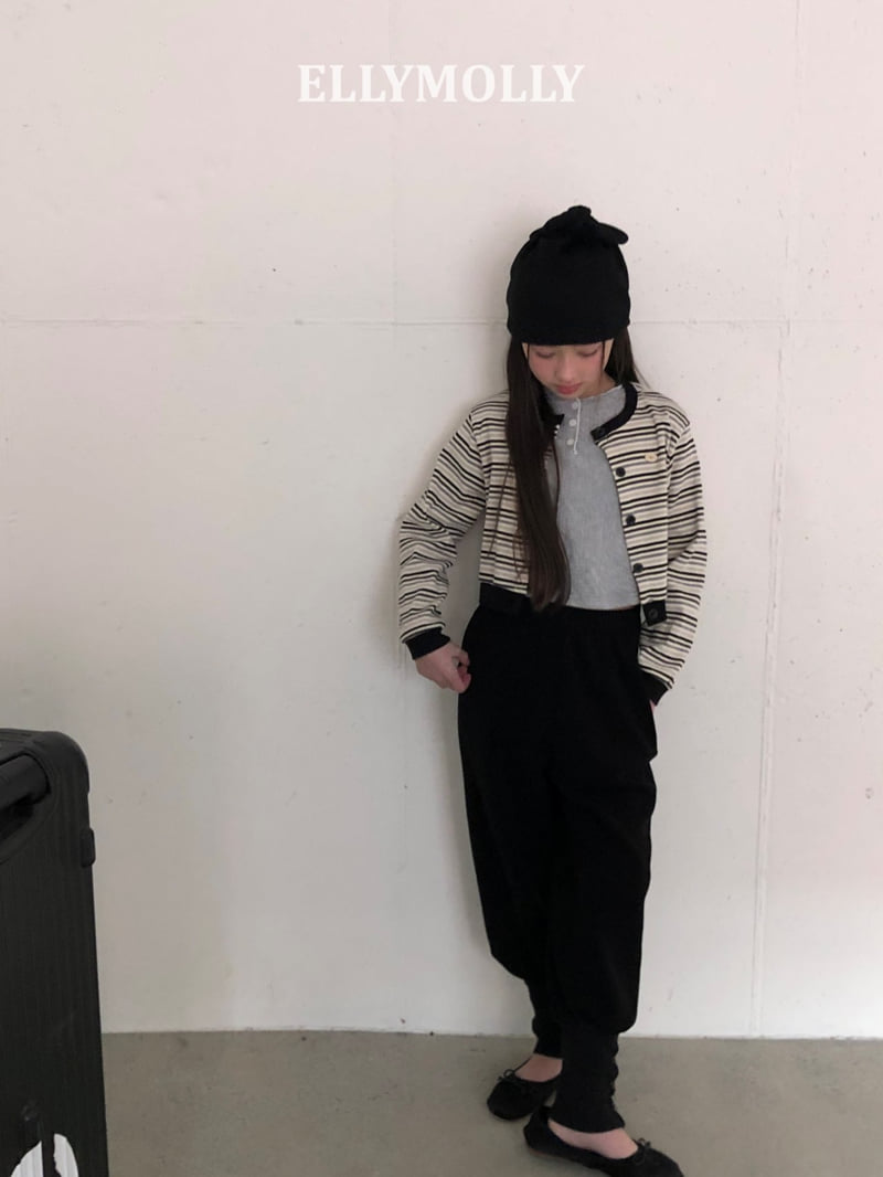 Ellymolly - Korean Children Fashion - #fashionkids - Button Rib Pants - 8