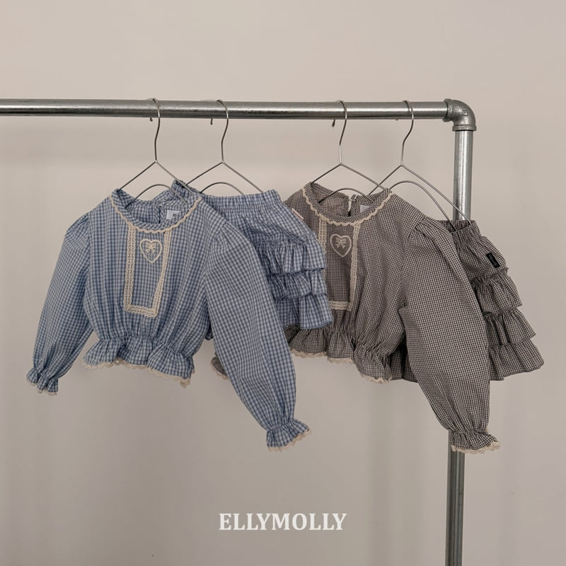 Ellymolly - Korean Children Fashion - #fashionkids - Lulu Check Tiered Pants - 6