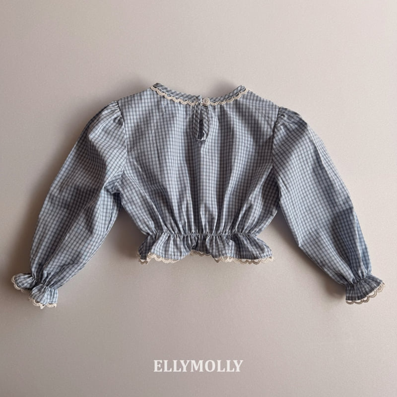 Ellymolly - Korean Children Fashion - #fashionkids - Lulu Check Blouse - 5