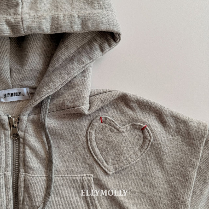 Ellymolly - Korean Children Fashion - #fashionkids - Heart Glow Hoodie Jumper - 6
