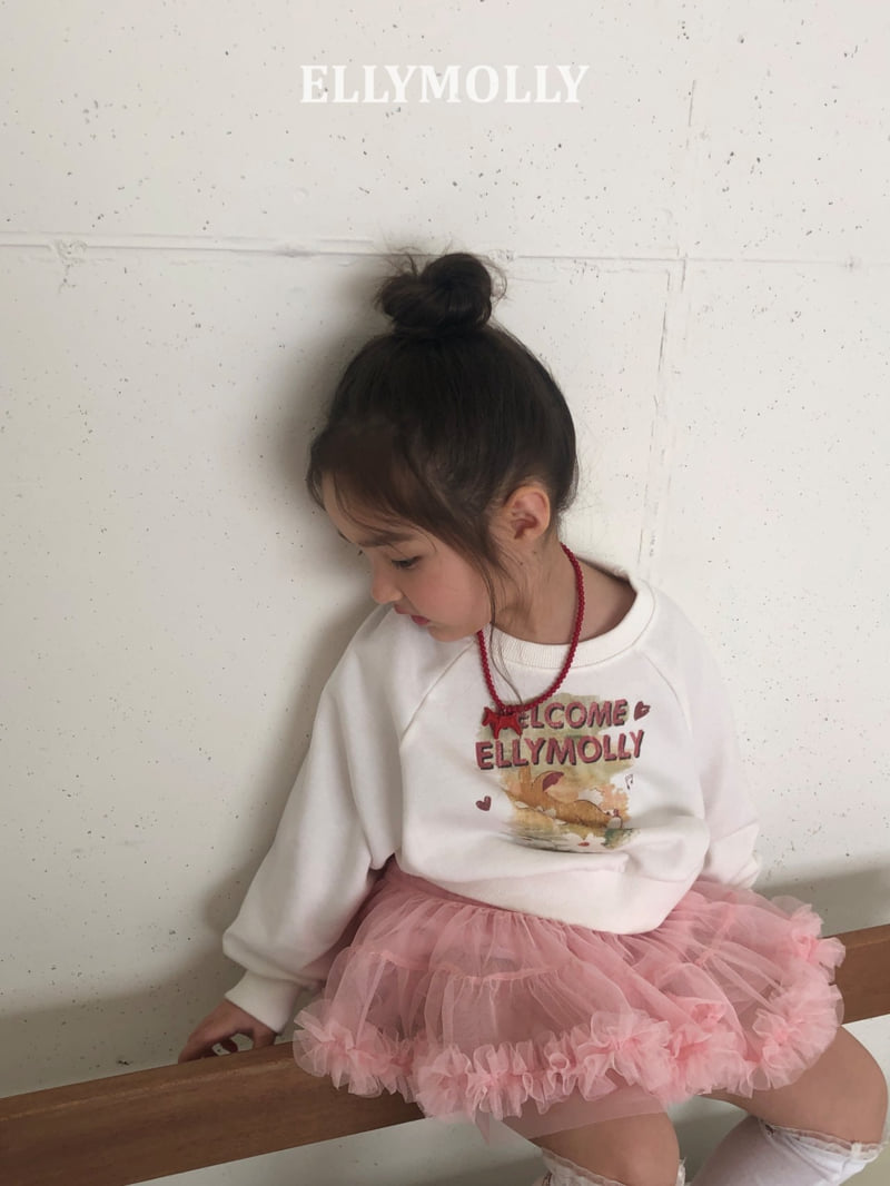 Ellymolly - Korean Children Fashion - #kidsshorts - Welcome Rabbit Sweatshirt - 7