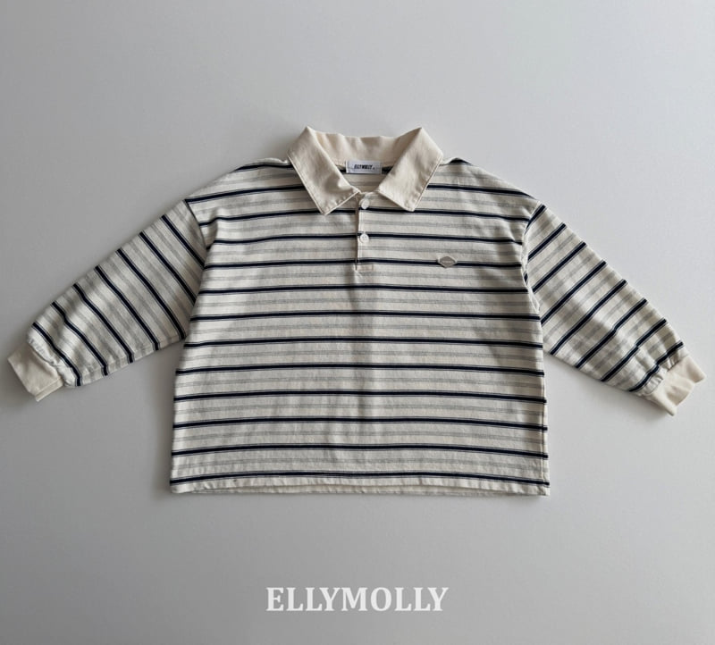 Ellymolly - Korean Children Fashion - #kidsshorts - Jelly Collar Tee - 3