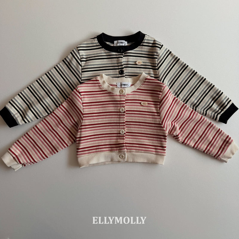 Ellymolly - Korean Children Fashion - #kidsshorts - Switch Line Cardigan
