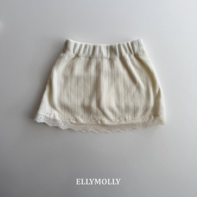 Ellymolly - Korean Children Fashion - #kidsshorts - Emilia Eyelet Skirt - 3