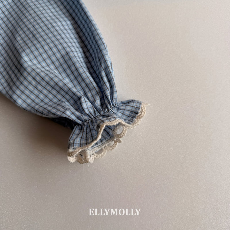 Ellymolly - Korean Children Fashion - #kidsshorts - Lulu Check Blouse - 6