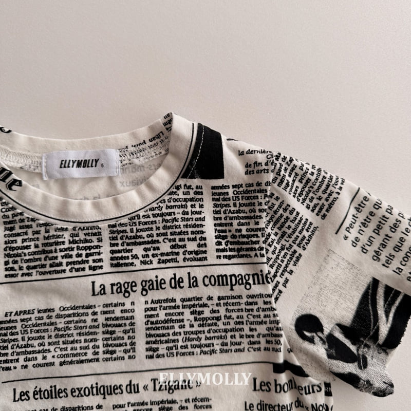Ellymolly - Korean Children Fashion - #kidsshorts - Paper Pop Tee - 5