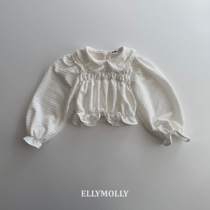 Ellymolly - Korean Children Fashion - #kidsshorts - Laura Rounded Collar Blouse - 3