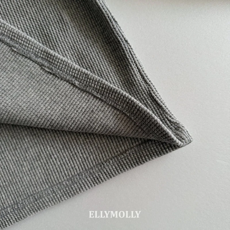 Ellymolly - Korean Children Fashion - #kidsshorts - Maple Henley Neck Tee - 11