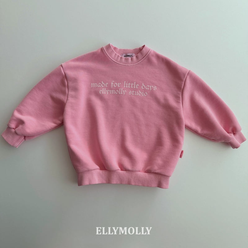 Ellymolly - Korean Children Fashion - #kidsshorts - Hearts Dye Sweatshirt - 5