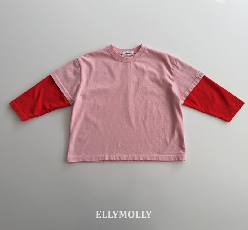 Ellymolly - Korean Children Fashion - #kidsstore - Cocoa Color Block Tee - 5