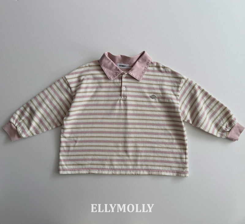 Ellymolly - Korean Children Fashion - #kidsshorts - Jelly Collar Tee - 4