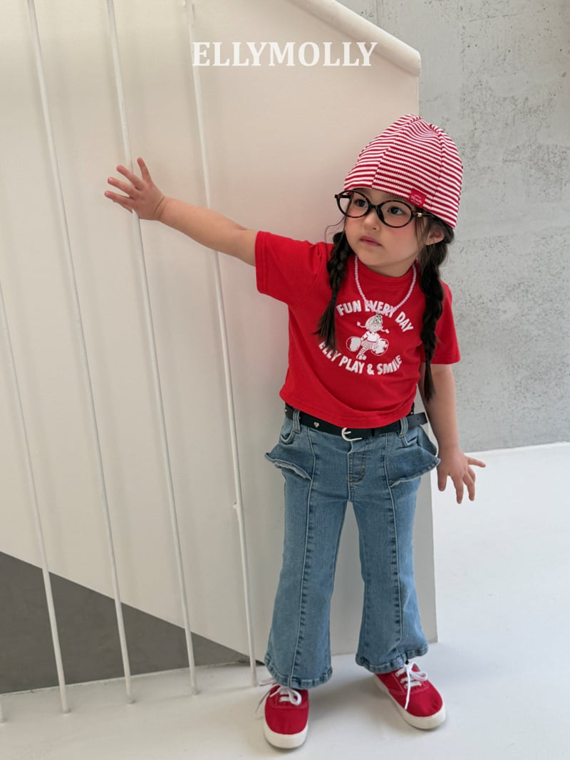 Ellymolly - Korean Children Fashion - #kidsstore - Lara Bootcut Denim Pants - 9