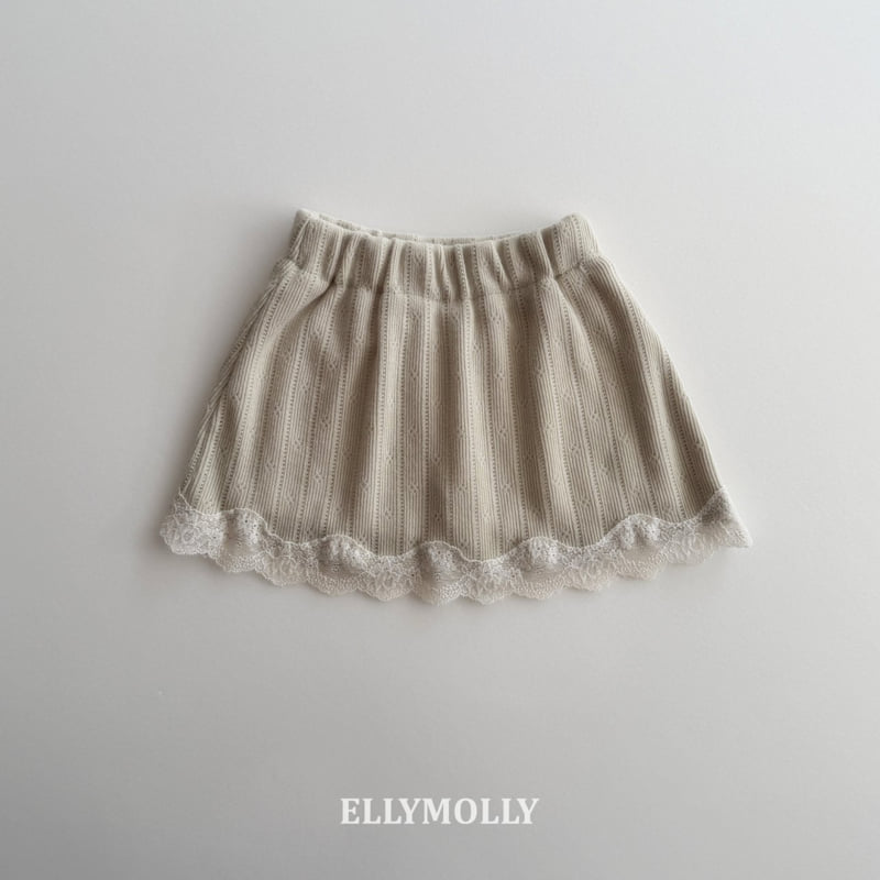 Ellymolly - Korean Children Fashion - #kidsshorts - Emilia Eyelet Skirt - 4
