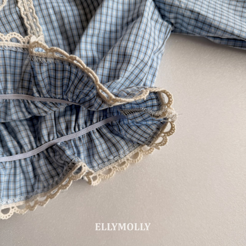 Ellymolly - Korean Children Fashion - #kidsstore - Lulu Check Blouse - 7