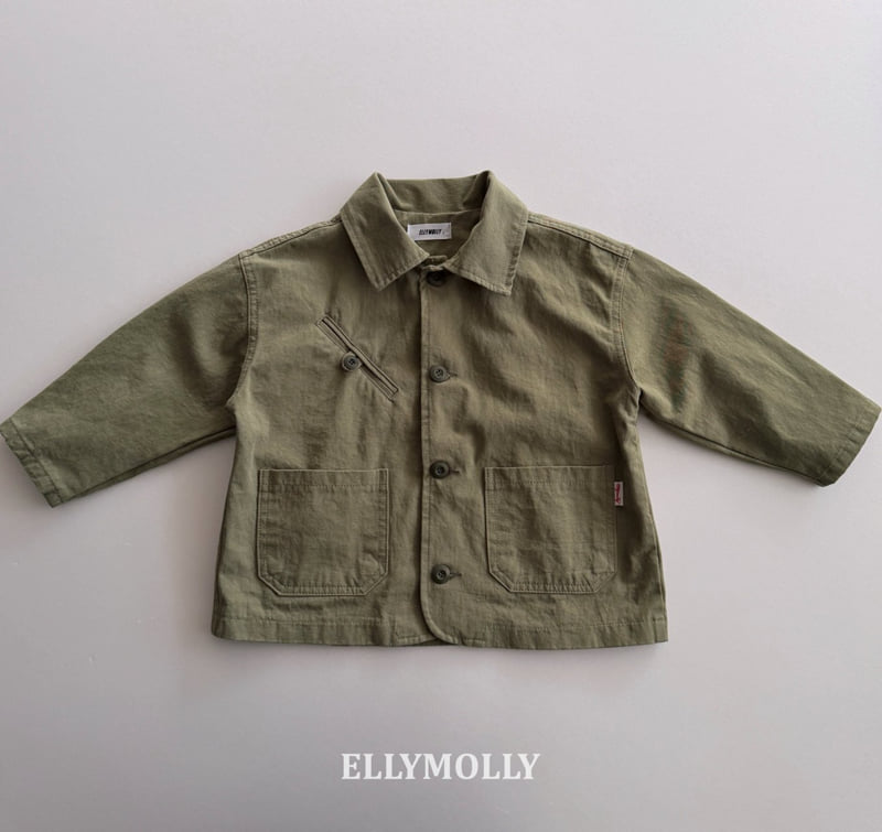 Ellymolly - Korean Children Fashion - #kidsshorts - Breeze Slit Jacket (Junior) - 4